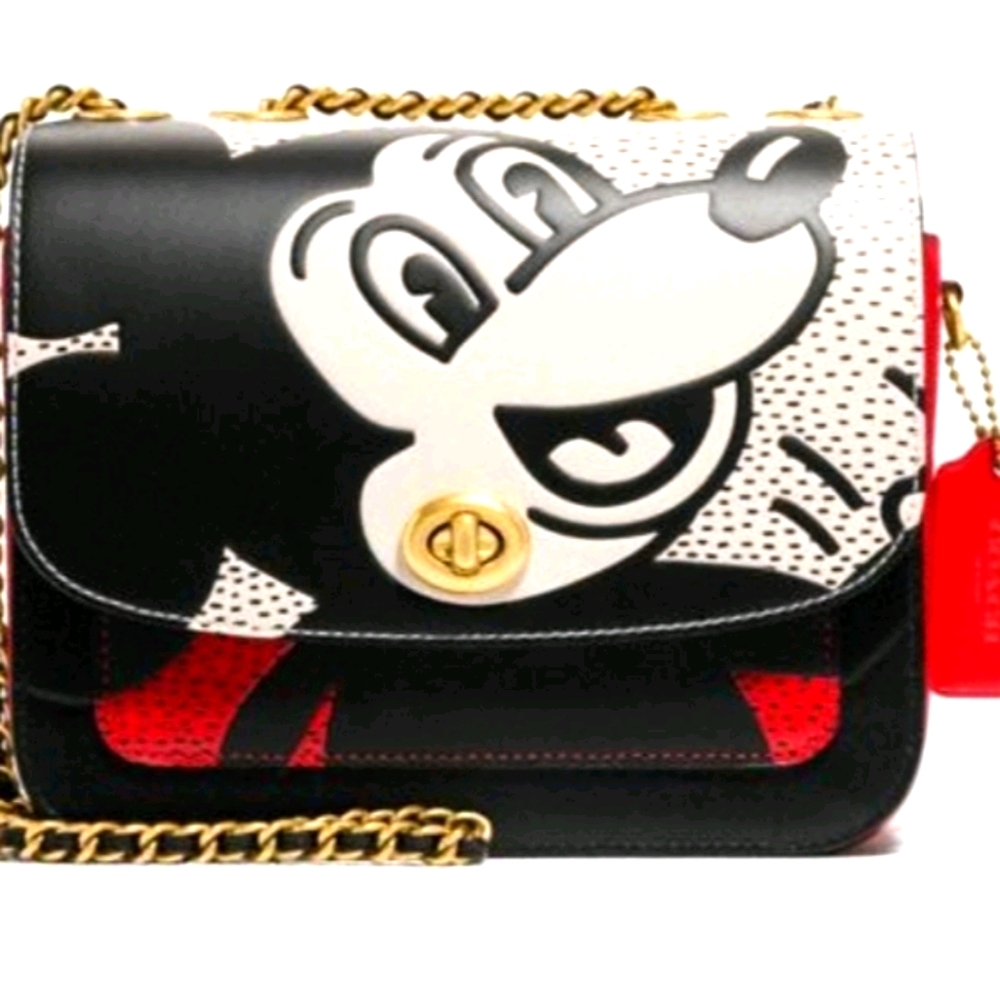 Coach Mickey X  K. Haring Madison Shoulder Bag 19